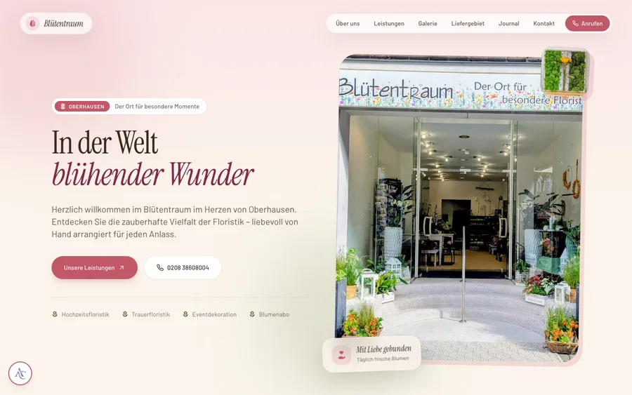 Startseite von Blütentraum