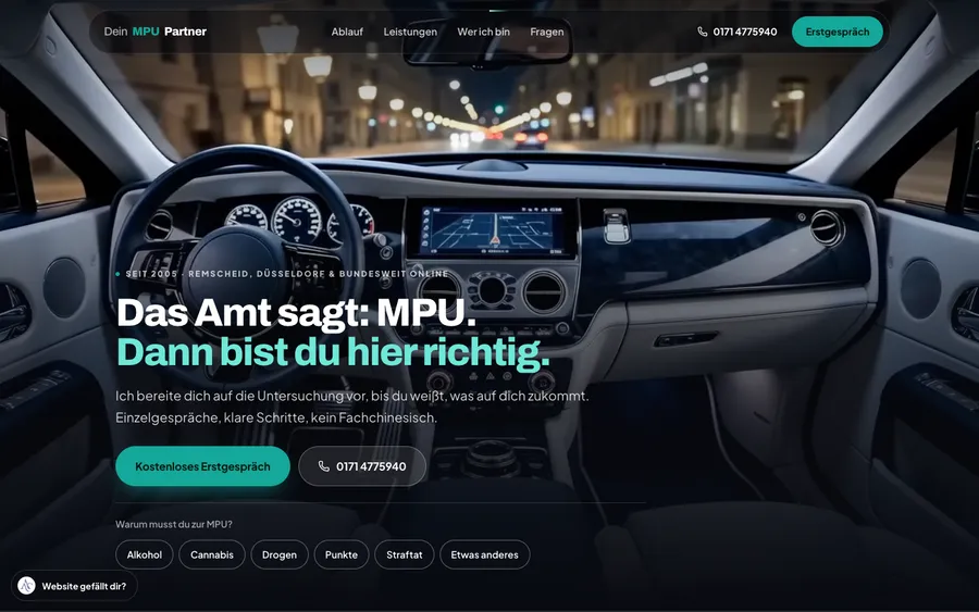 Startseite von MPU DeinPartner