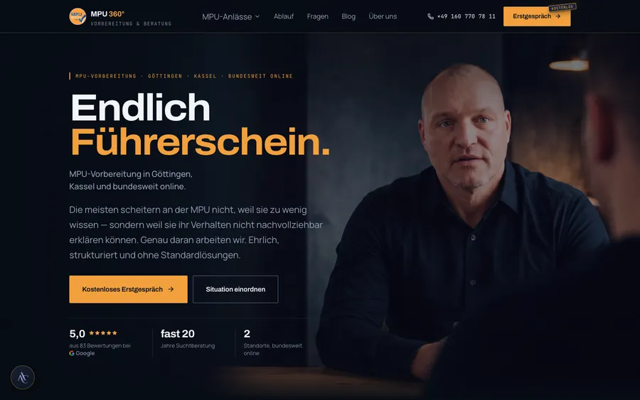 Startseite von MPU 360 Grad
