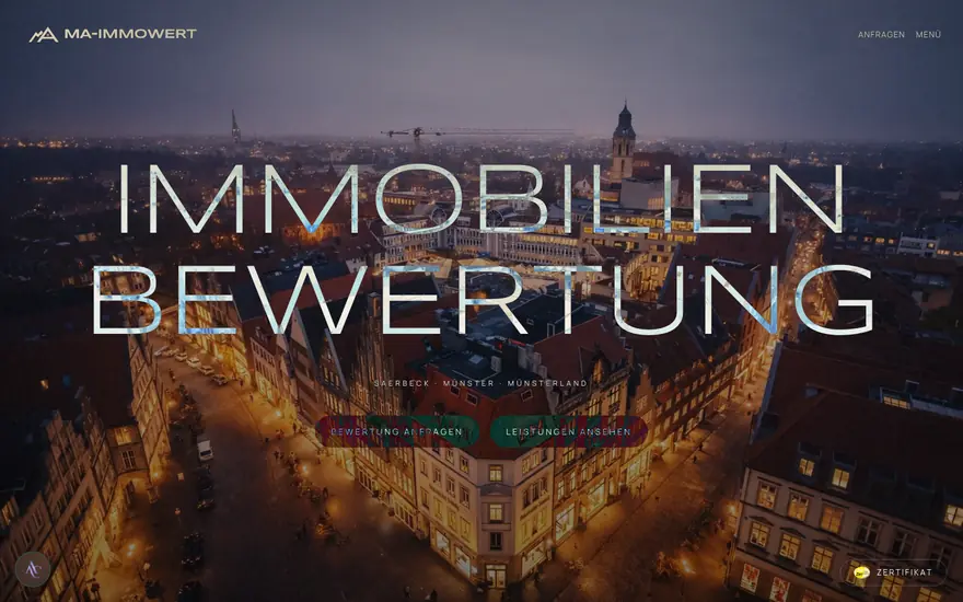 Startseite von MA-Immowert, aufgenommen am 23.08.2026